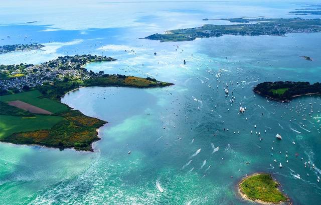 Golfe du Morbihan vu du ciel...